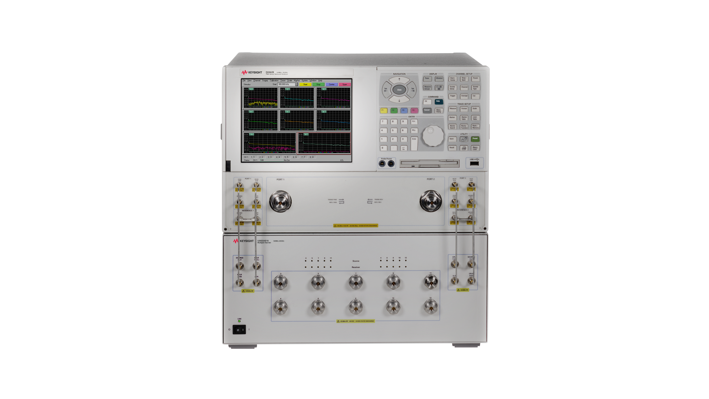 U3022AE10 26.5 GHz, 10-Port Mechanical Test Set