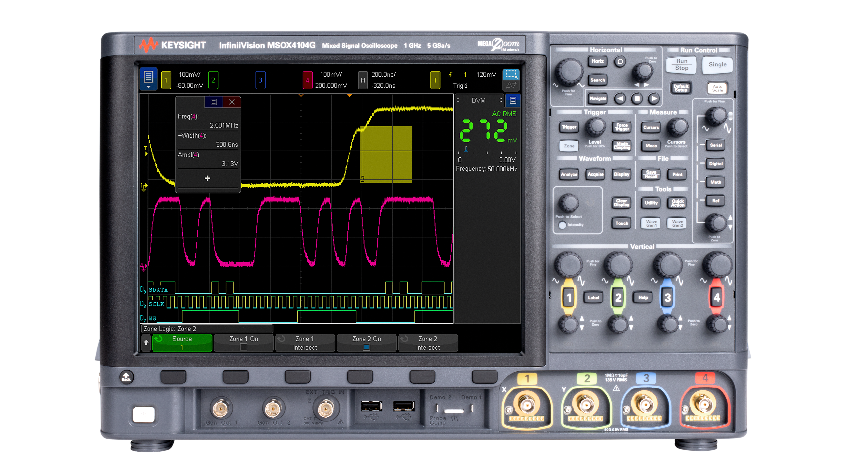 ❤ワンクリックで全ての測定値を表示♪❤マルチ言語をサポート★オシロスコープ ❤ワンクリックで全ての測定値を表示♪❤マルチ言語をサポート