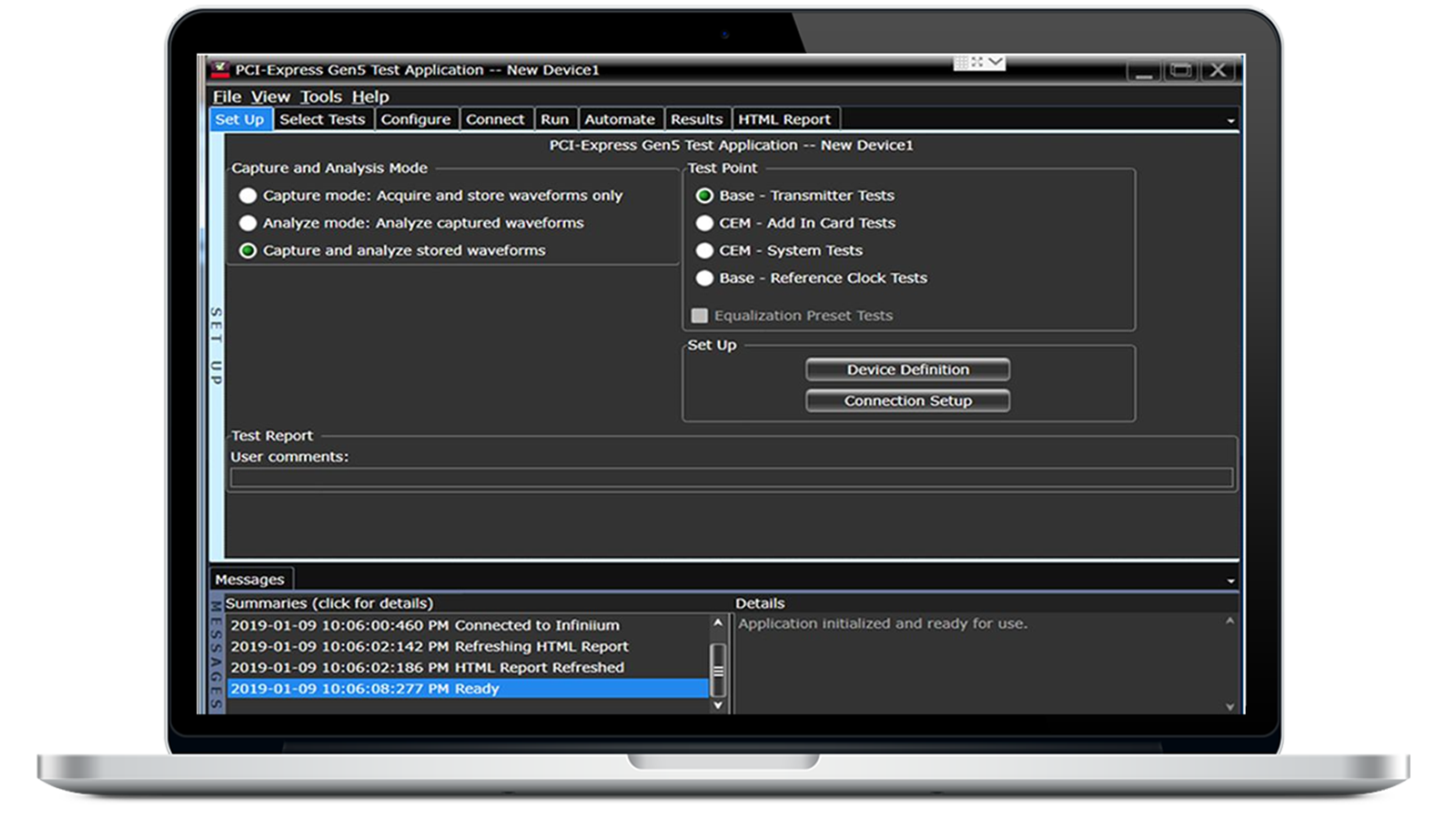 PCIe 5.0 Transmitter Compliance Test