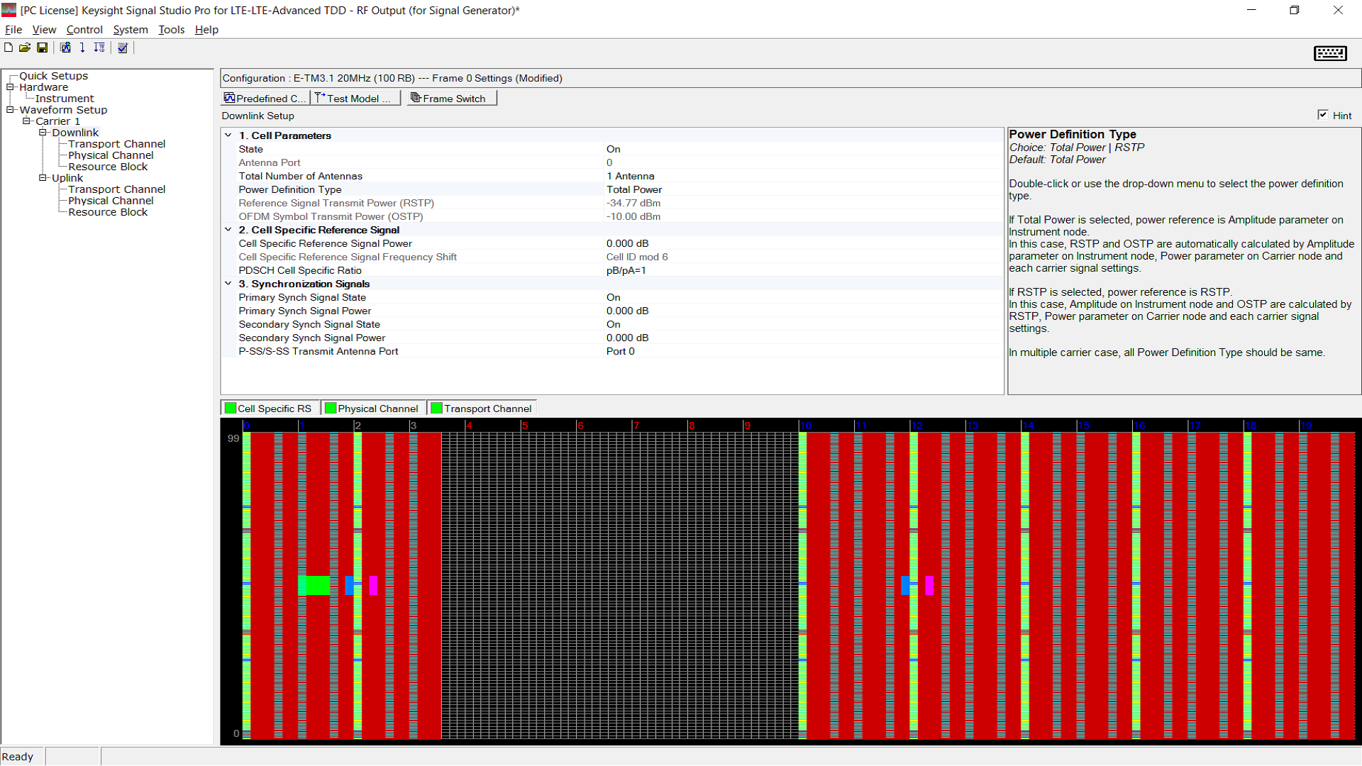 N7625EMBC PathWave Signal Generation for LTE/LTEAdvanced TDD, Waveform
