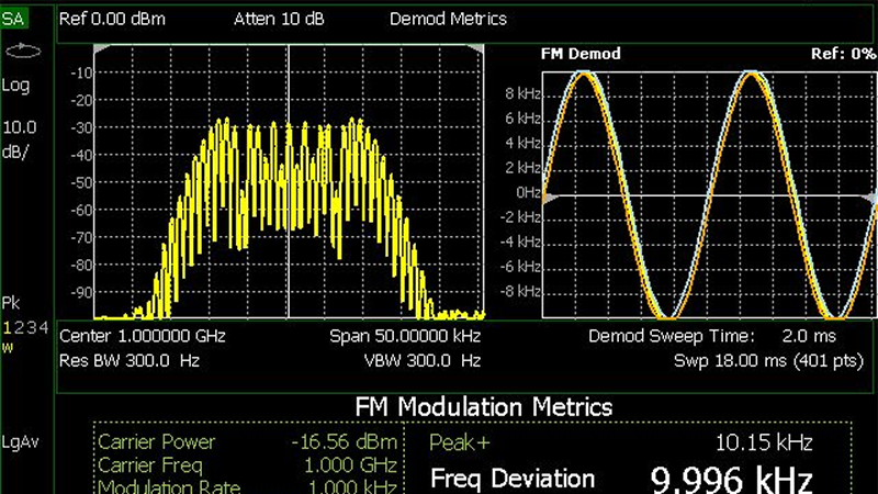FieldFox Demodulation Firmware