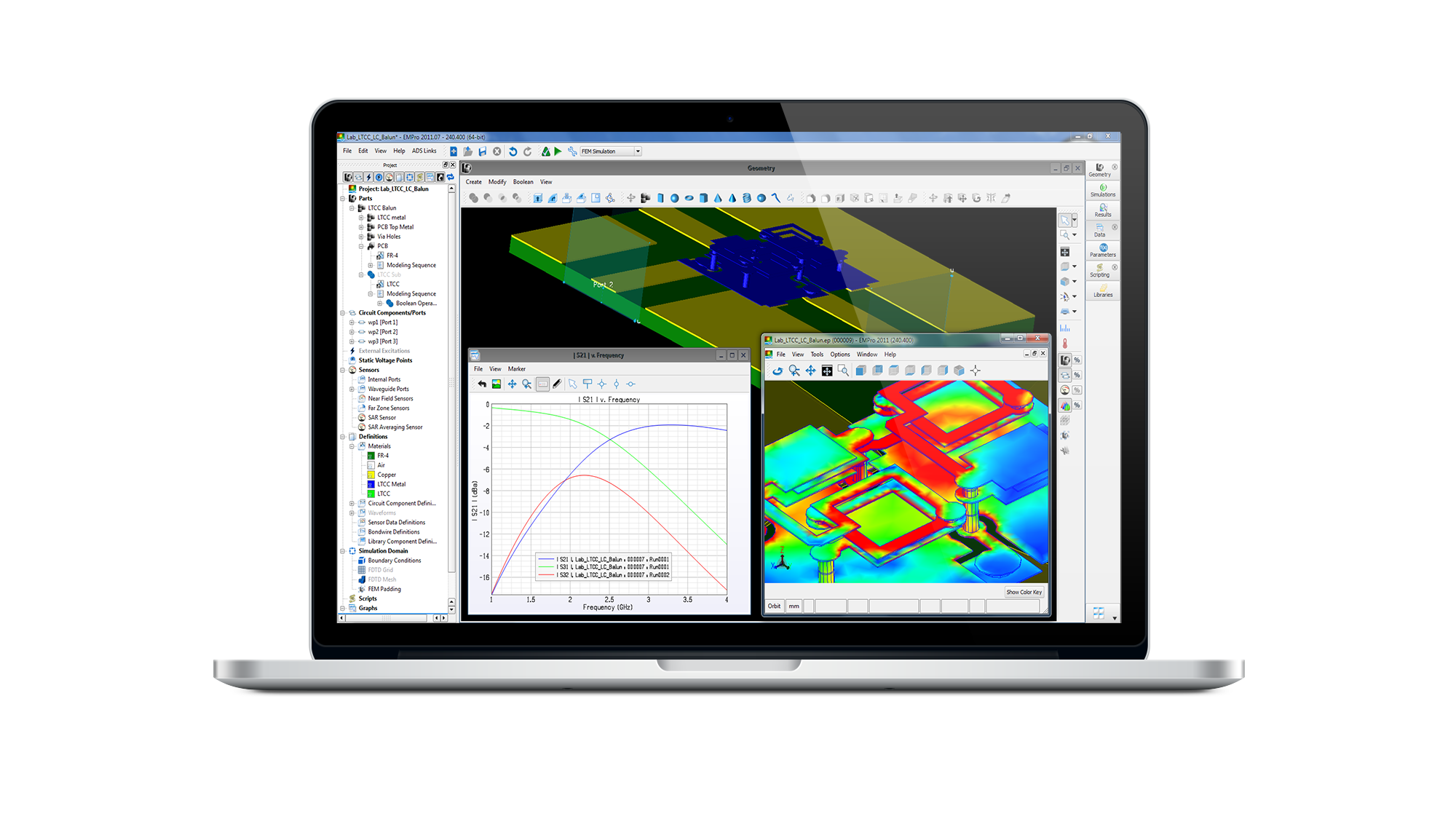 EMPro 3D EM Simulation Software