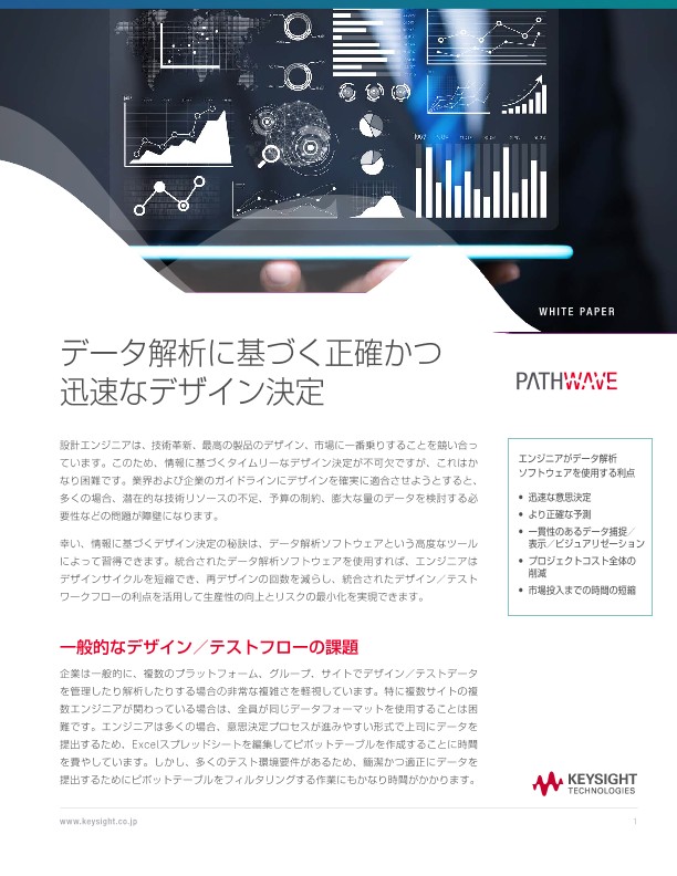 データ解析に基づく正確かつ迅速なデザイン決定