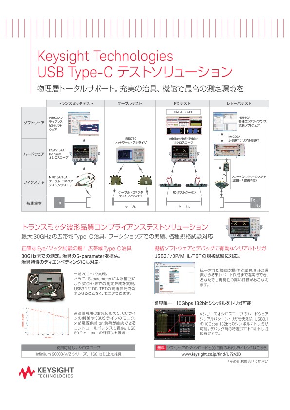 Keysight Technologies USB Type-C テストソリューション