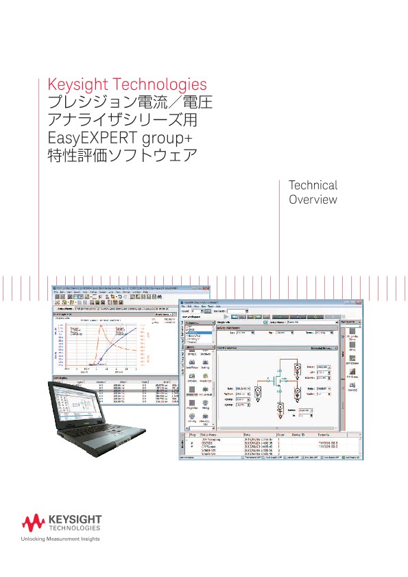 Keysight Technologies プレシジョン電流／電圧アナライザシリーズ用 EasyEXPERT group+特性評価ソフトウェア