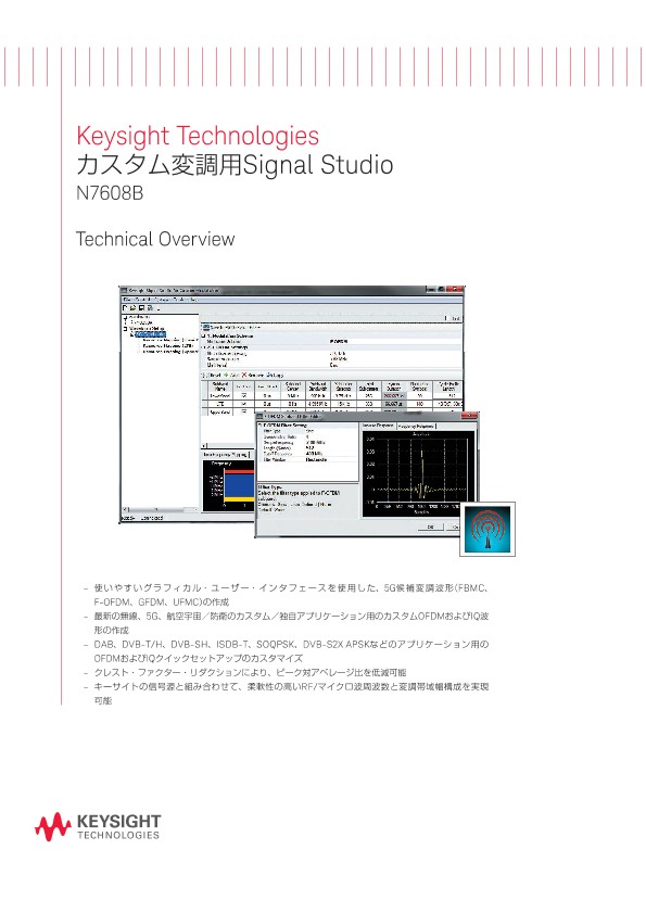 カスタム変調用Signal Studio N7608B