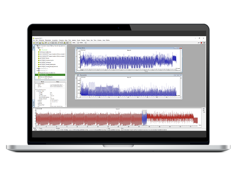 Image of Keysight Inspector SC Side Channel Analysis - Professional on laptop.