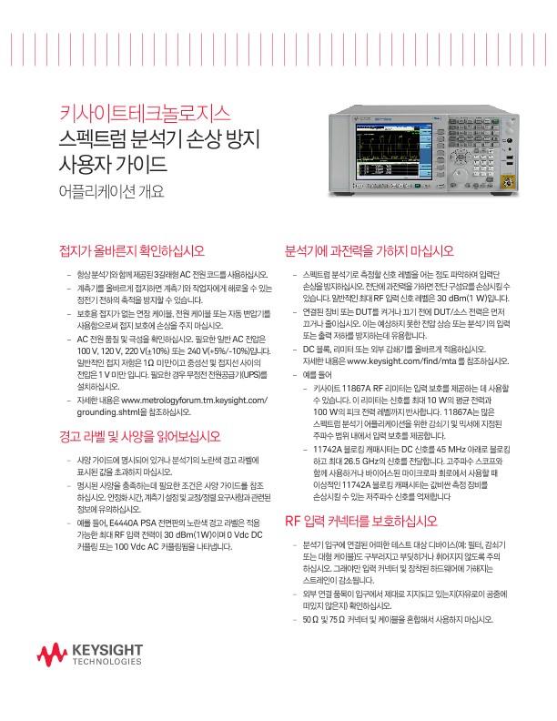 Tips for Preventing Spectrum Analyzer Damage 