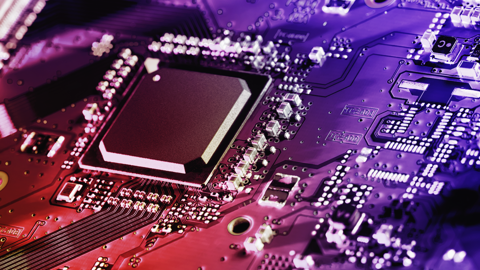 Image of a semiconductor designed with eda software