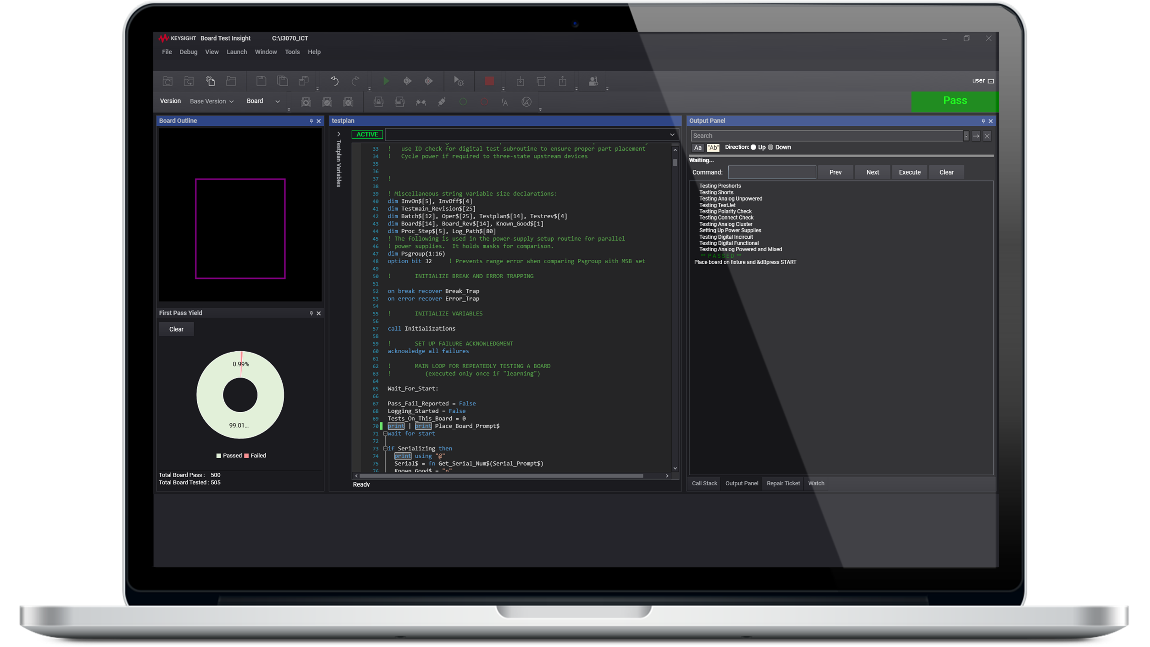 i3070 InCircuit Test System Software Keysight