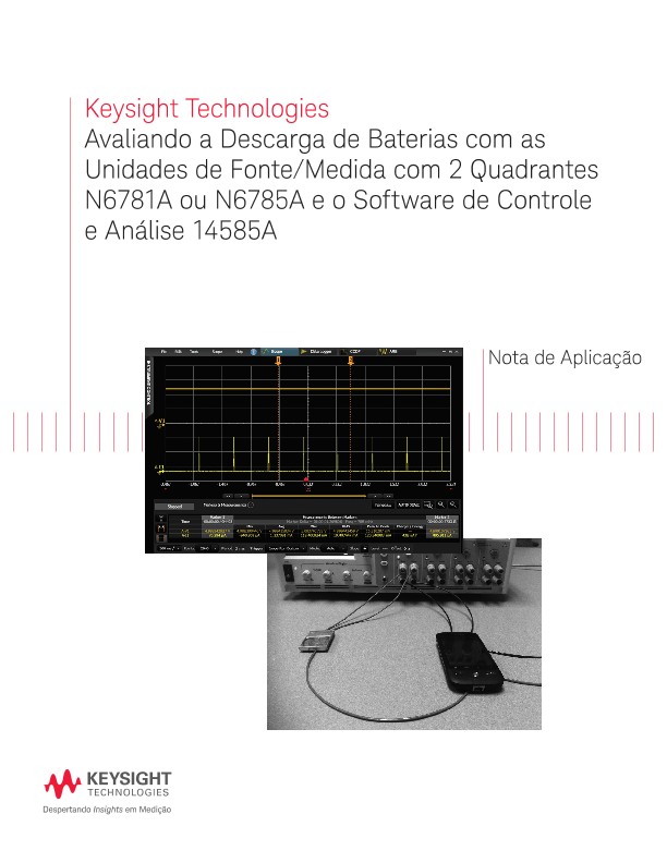 Evaluating Battery Run-Down with the N6781A Measure Unit and 14585A Software