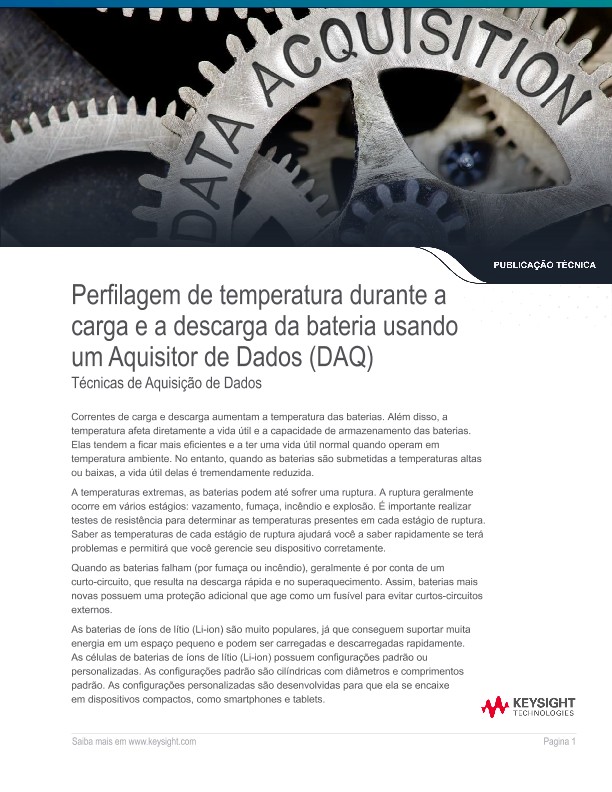 Temperature Profiling a Battery During Charging and Discharging Using a DAQ 