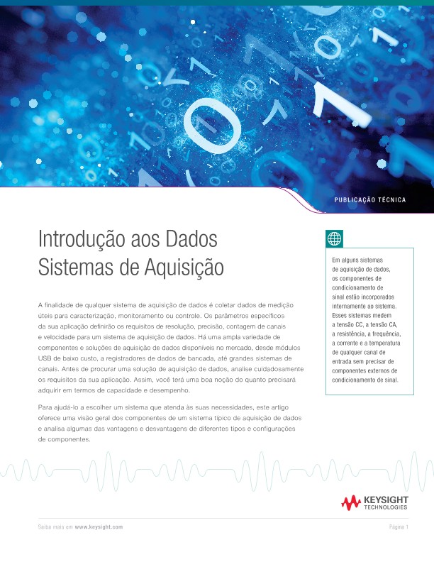 Introdução aos sistemas de aquisição de dados
