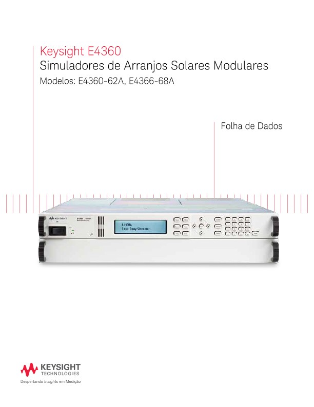 E4360 Modular Solar Array Simulators