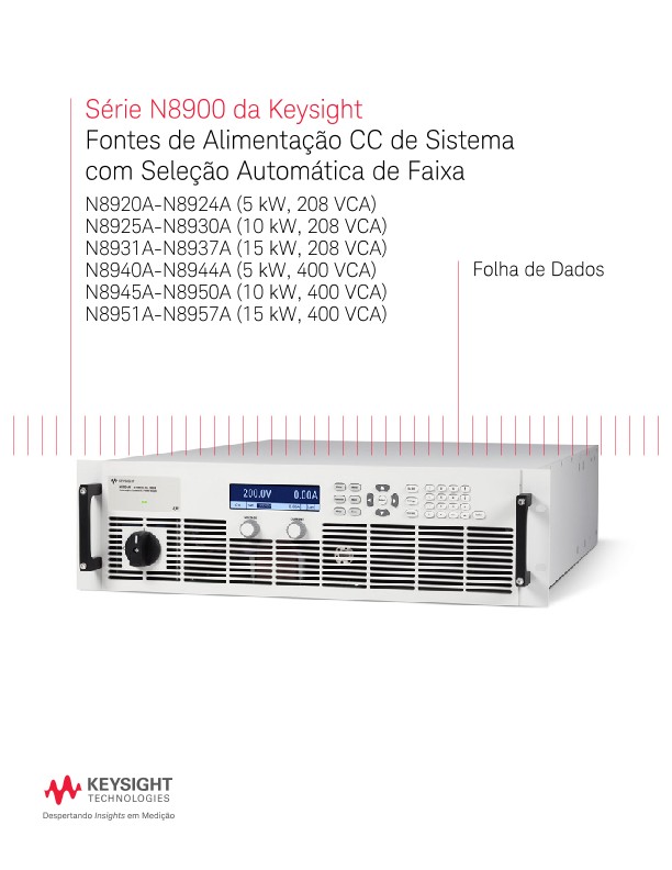 N8900 Series Autoranging System DC Power Supplies 
