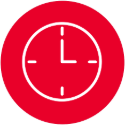 Ícone de relógio representando a hora