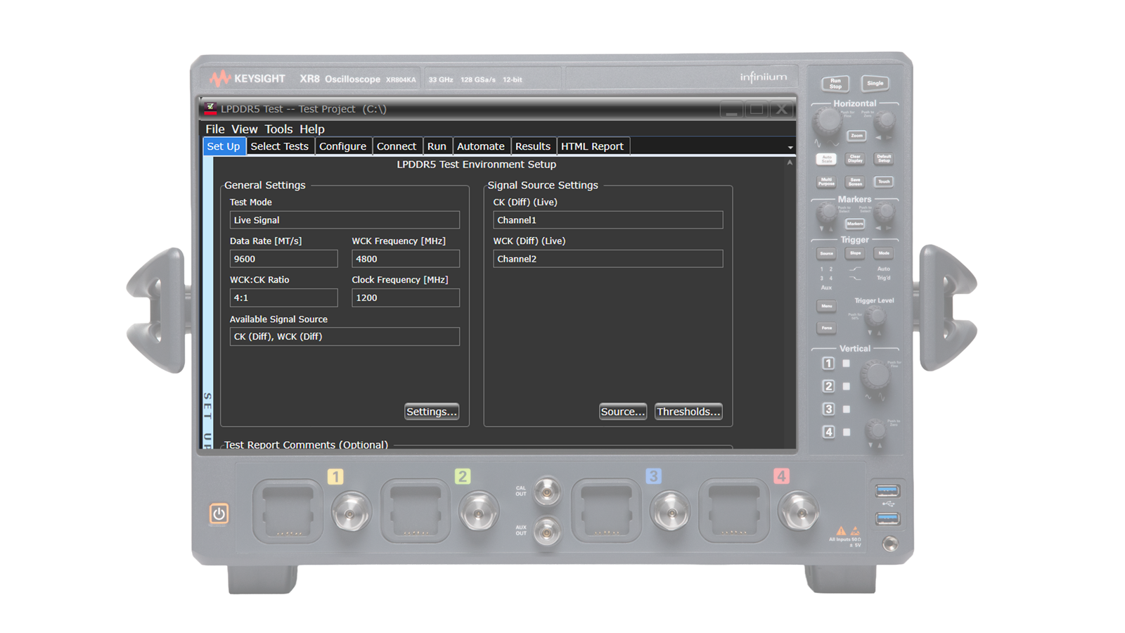 D9350LDDC LPDDR5 Transmitter Compliance Test Software