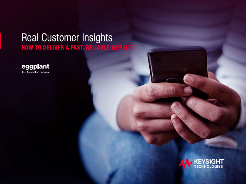 Real Customer Insights eBook cover depicts hands holding a mobile device