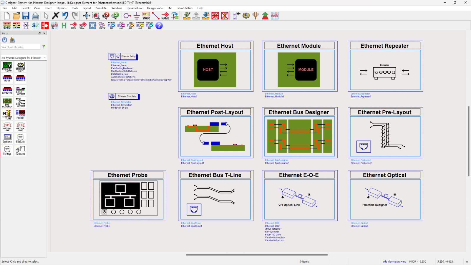 Designer Element for Ethernet