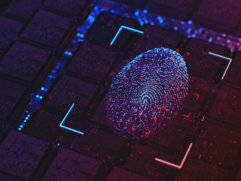 Digital finger print security scanner