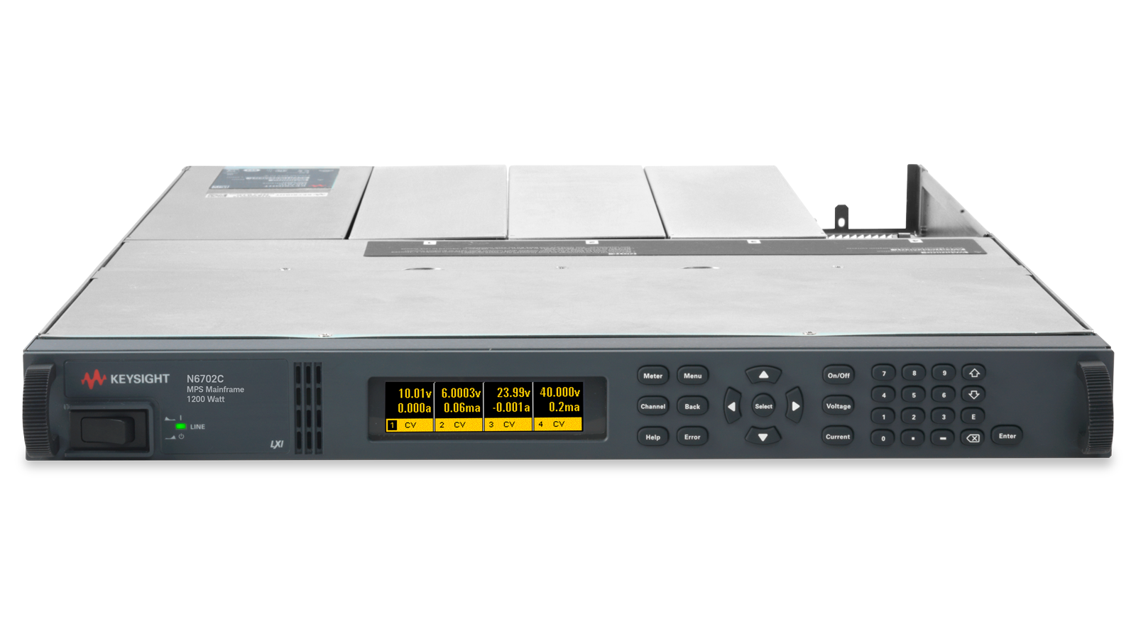 N6700 series modular power supply - front top