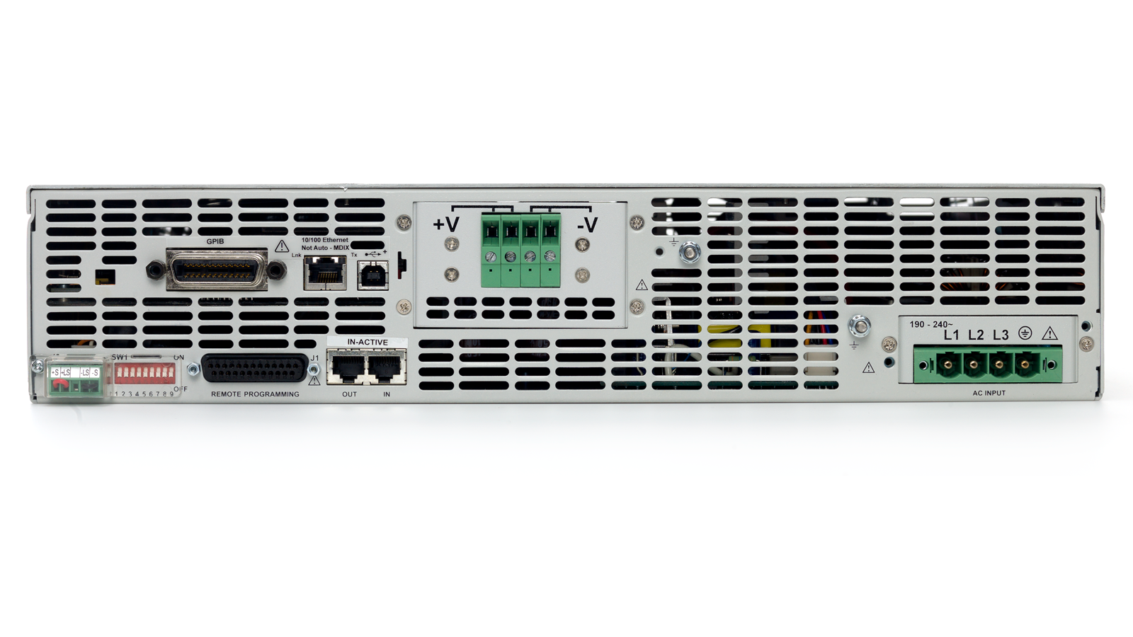 N5700シリーズ プログラマブル電源 - バックパネル